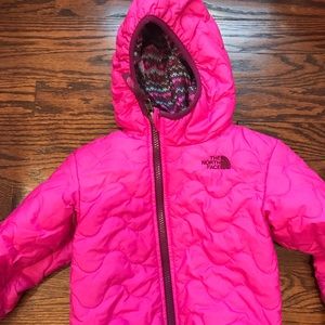 North face toddler girls spring reversible jacket